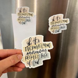 Swaygirls fridge magnets | Christian magnet | Fridge magnet about faith, Jesus, the Bible | Reckless love of God magnet
