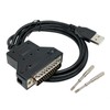 Jienk 5FT/150CM Silabs CP2102 Chip USB to RS232 DB25 Serial