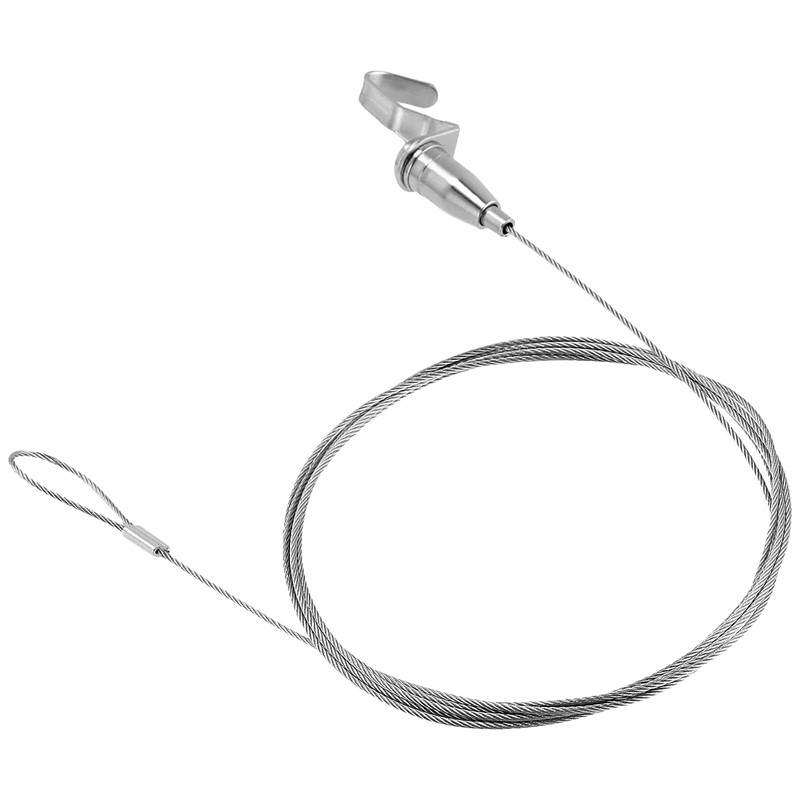 MAHIONG 10 PCS 2 m Silver Picture Rail Hooks, Picture