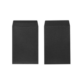 Quotidian Black Self Seal Flat Mini Pearlescent Paper Envelopes 2 1/3" x 3 1/2" (5.9 x 8.9cm) Pack of 50 - Confetti Cards Invitation Photos Wedding