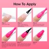 Gellen Juego de esmaltes de uñas rojos, esmaltes de uñas