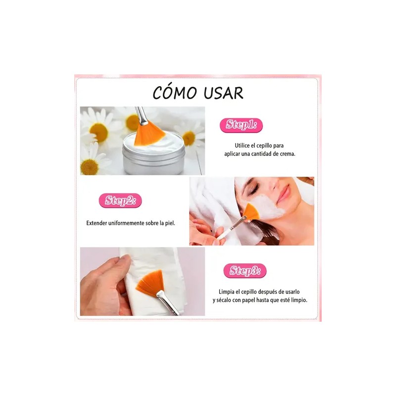 Kit 48 Brochas Premium Para Mascarilla Facial Serum Spa
