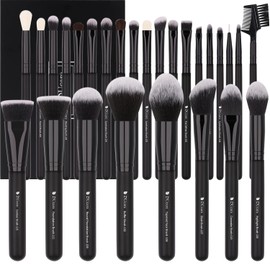 DUcare Brochas de maquillaje profesionales, juego de 27 brochas de maquillaje brocha Kabuki, base, mezcla de polvo, rubor, correctores, sombras de ojos