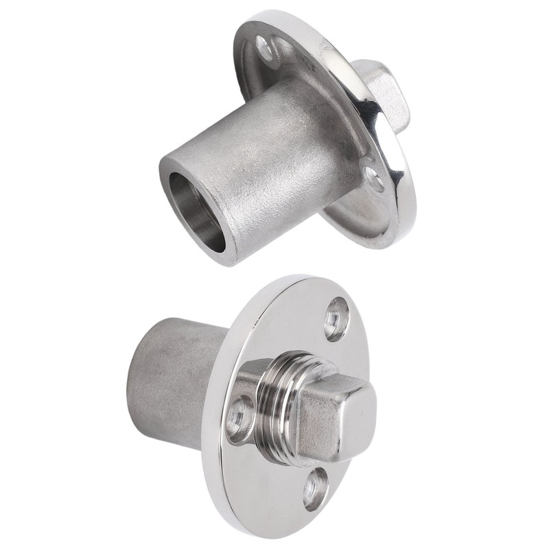 50mm Boat Garboard Drain Plug Stainless Steel Mirror Polish UV