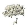 500 x 10mm Round White Cable Clips