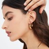 Flongo Womens Chunky Hoop Earrings: Stainless Steel Hypoallergenic Hoop Earrings