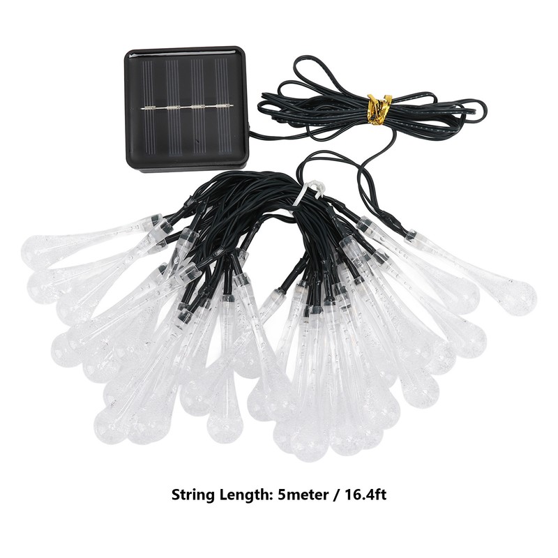 Solar String Lights IP65 Waterproof 2 Light Modes Outdoor String