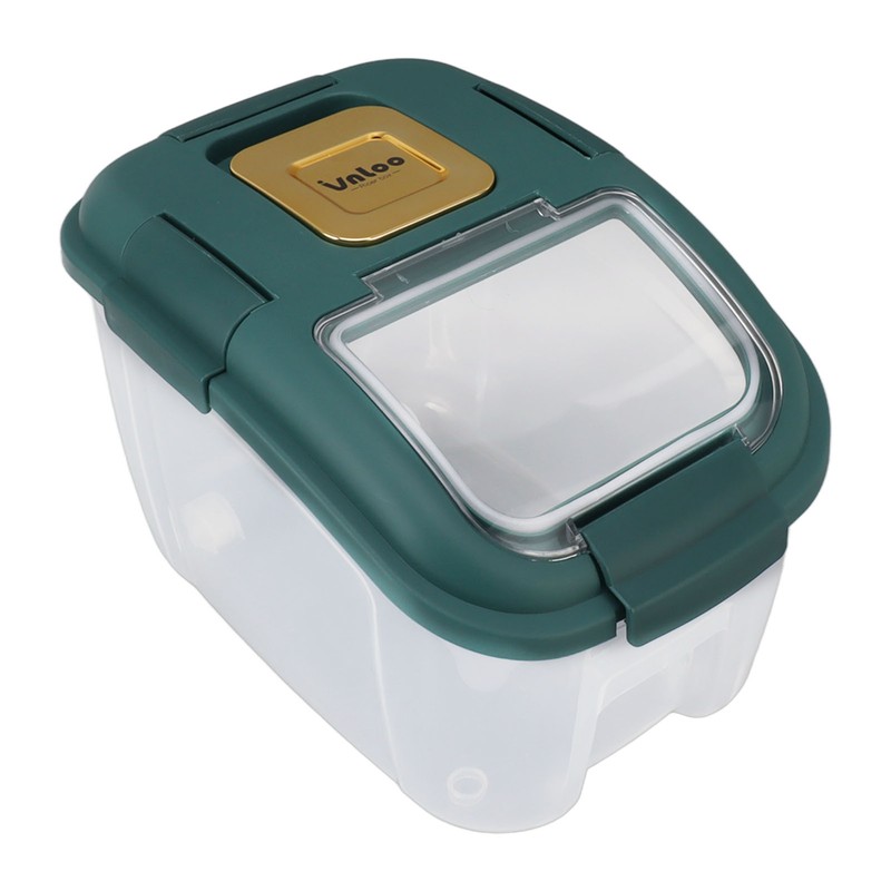 Rice Storage Box with Clear Cover Insect Proof Large Capacity