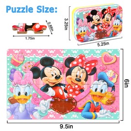 LELEMON Puzzles for Kids Ages 4-6, 60 Piece Puzzles for Kids Ages 3-5 in a Metal Box, Educational Kids Puzzles Jigsaw Puzzles for Kids Ages 4-8 Childrens Puzzle Games Puzzle Toys for Girls and Boys