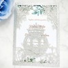 JOACHUUY 20PCS Princess Carriage quinceanera invitations,15 year,sweet 16 invitations,1 birthday
