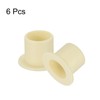 sourcing map 6Pcs Flanged Sleeve Bearing, Plastic Bushing ID 10mm