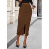 PRETTYGARDEN Corduroy Skirt Women Fall Fashion 2025 High Waisted Pencil