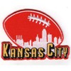 Smc Store Kansas City Logo Patch Embroidery American Football Fan Favorite Team Iron On Sew On Embroidered Patch