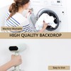 Zdada White Backdrop Screen Background,7x10ft/2.1x3M Collapsible Background Photography，Washable Polyester Photography