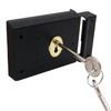 Rim Deadlock Surface Mounted Lock 106 x 83mm Black