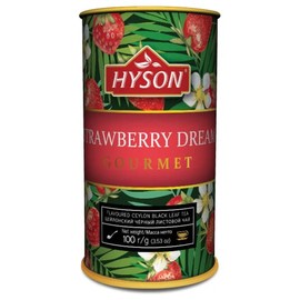 HAS TEA - EXOTIC FRUITS GOURMET - Flavoured Black & Green Cylon Tea Loose Flavoured Leaf Tea 100 g (Strawberry Dream - Black Tea/Black Tea)