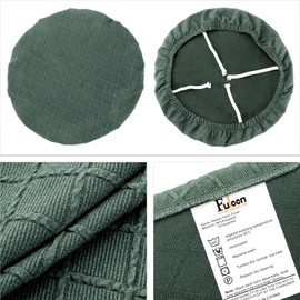 Fuloon Chair Cover Elastic Spandex Jacquard Dining Chair Seat Covers Removable Washable Seat Cover Stretch Protective Cover Protector Cover for Dining Room/Office