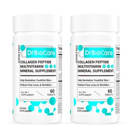 DrBioCare Collagen Peptides for Women, Beauty Vitamin & Mineral Supplement,Contains Vitamin D3, Probiotics for Women & Collagen Peptides,Vitamin E,Vitamin B Complex 120 Tablets