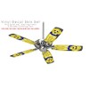 Puppy Dogs on Black - Ceiling Fan Skin Kit fits