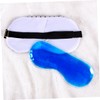 KOMBIUDA Cotton and Linen Eye Sleeping Mask with Adjustable Strap