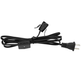 Creative Hobbies® 708N3 Black Single Light Replacement Clip in Lamp Cord for Christmas Village House, Pumpkin Lights, Small Objects | 50 Pack