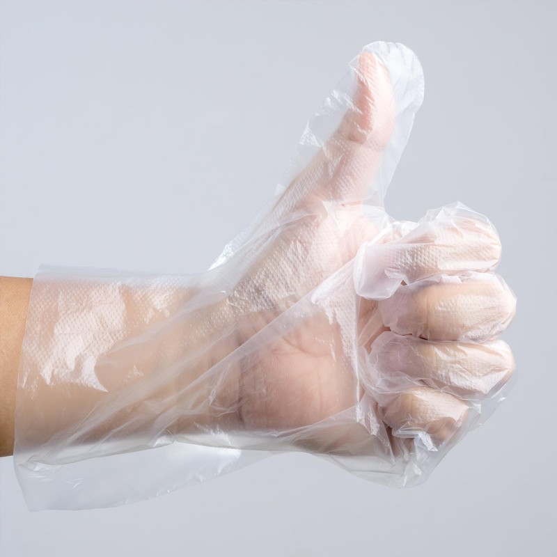 SADIKALO Kids Disposable Gloves - 100 Pcs Small Plastic PE