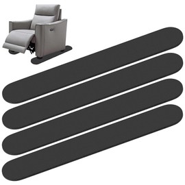 4 Pcs Non-Slip Furniture Rail Pads for Recliners, Furniture Grippers, Recliner Floor Protector, Anti-Slip Furniture Rail Pads for Hardwood Floors and Sofa, Couches, Chairs