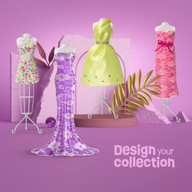 Pretty Me Fashion Design Studio - Sewing Kit for Kids - Designer Dress Girls Arts Crafts Kits Ages 8, 9, 10, 11, 12 Age - Sketch, Sew, Style - Kid Art Projects Gift - Girl Craft Activities Gifts