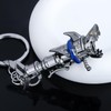 SONGCHANGJEWELRY Cyberpunk Rock Lolita Cool Weapon Keychain - Horror Excitement