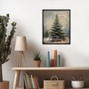 Have Yourself A Merry Little Christmas Print, Retro Lighted Winter