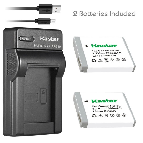 Kastar NB-6L Battery & USB Charger for Canon PowerShot SX540