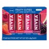 NIVEA Cuidado Labial, Bálsamo Labial Tintado afrutado Paquete Variedad, Cereza,