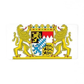 CafePress Bavaria Coat of Arms Aluminum License Plate, Front License Plate, Vanity Tag
