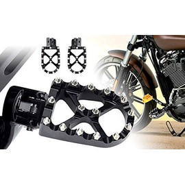 Goldfire M8 Softail MX Style Foot Pegs For Harley Softail Slim FLSL 107/Lower Rider FXLR 107/Street Bob FXBB 107/Fat Bob FXRB 107/Sport Glide FLSB 107/Lower Rider S (Black)
