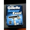 Gillette Sensor Excel 15 twin Blade Cartridges