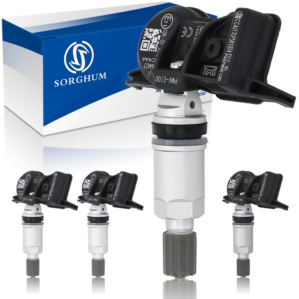 Sorghum Tire Pressure Monitoring System - Pre-Programmed TPMS Sensors 433MHz