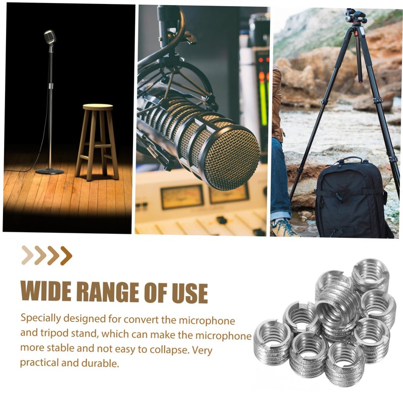 LABRIMP 10pcs Tripod Screw Adapter for Microphone Stand Stable Camera