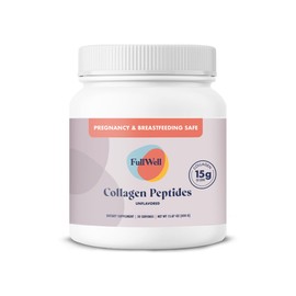 FullWell Nuevos Péptidos De Colágeno Hidrolizado, Colágeno En Polvo Alimentado Con Pasto Apto Para Mujeres Durante La Lactancia Y El Embarazo, 15 G...