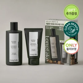 Longtake Shampoo 300mL_100mL Special Set and Original Product Only 3 Options To Choose - #BLACK TEA & FIG Shampoo Special Set
