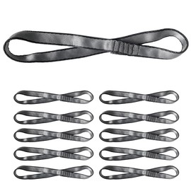 10Pcs 40/60CM Yoga Belts Sling Yoga Daisy Chain O-Sling Extension Rope Hanging Ropes for Hammock Aerial Yoga Swing (15.7IN/40CM)