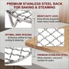 2PCS Small Cooling Rack 4.7Inch Round Stainless Steel Wire Rack,