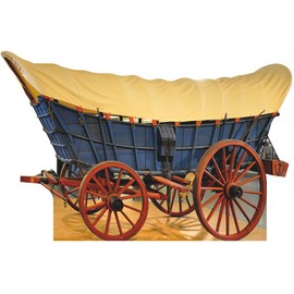 H49896 Pioneer Conestoga Wagon Cart Oregon Cardboard Cutout Standee Standup