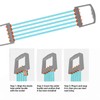 Resistance Ropes for Exercise,5 Spring Adjustable Fitness Stretch Bands Chest