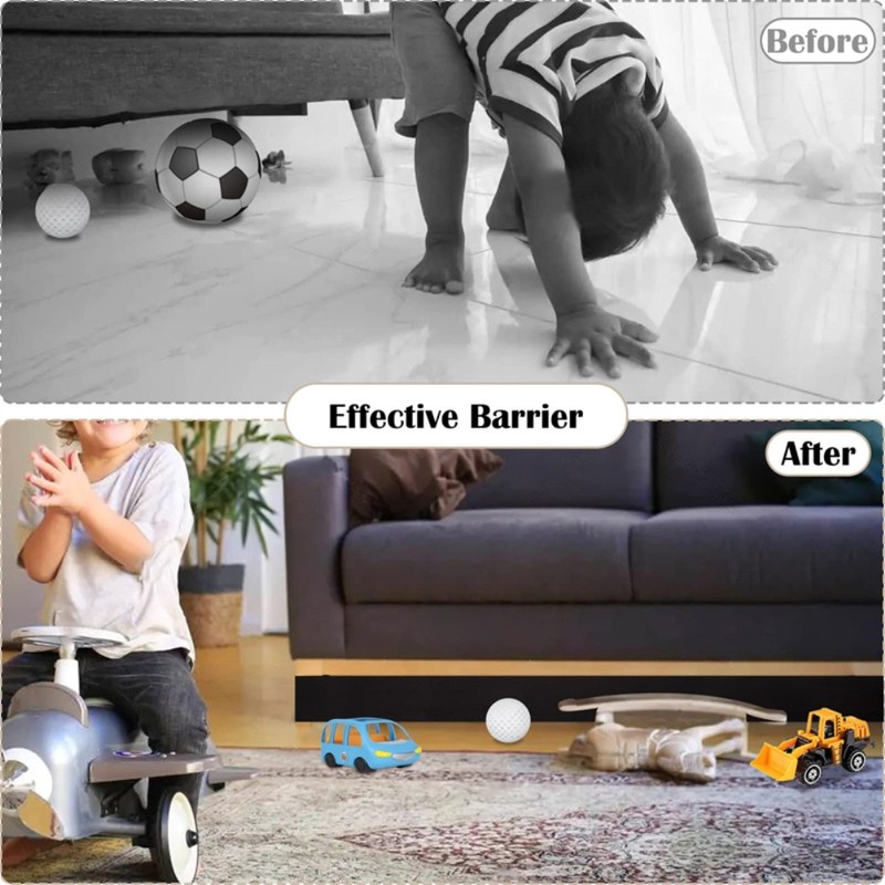13 Feet Under Sofa Toy Blocker Adjustable Blocker Bumper Under