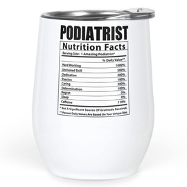 Lovesout Funny Podiatrist Nutritional Facts Gifts Tumbler 12 Oz Christmas 2025 Ideals