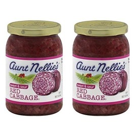 Aunt Nellies Sweet & Sour Red Cabbage 16 oz (Pack of 2)