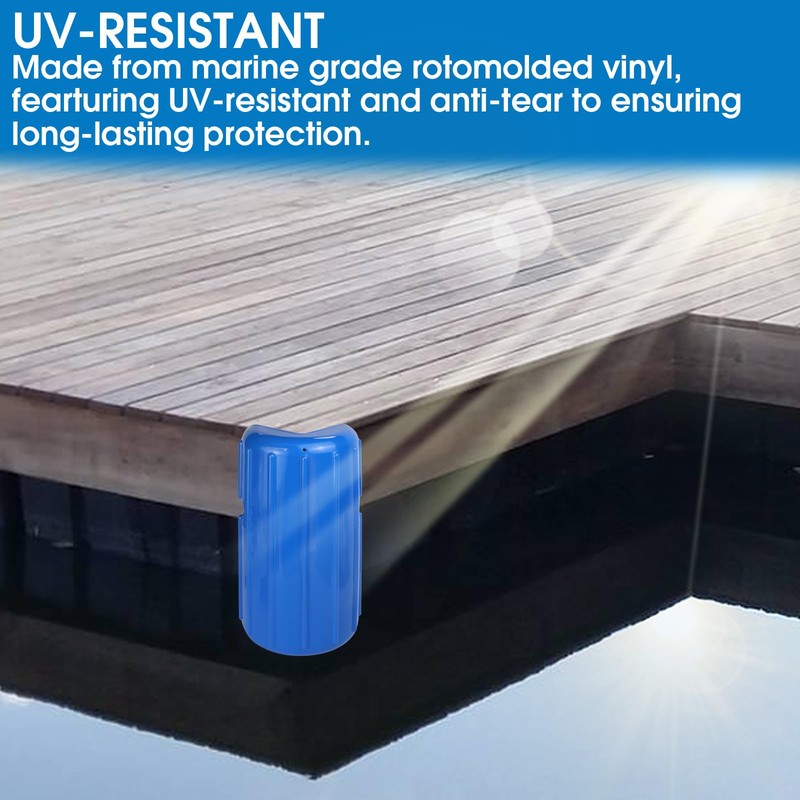 JYINCPED Corner Dock Bumpers,Boat Dock Corner Bumpers Fenders,Marine-Grade Viny,Inflatable Protection