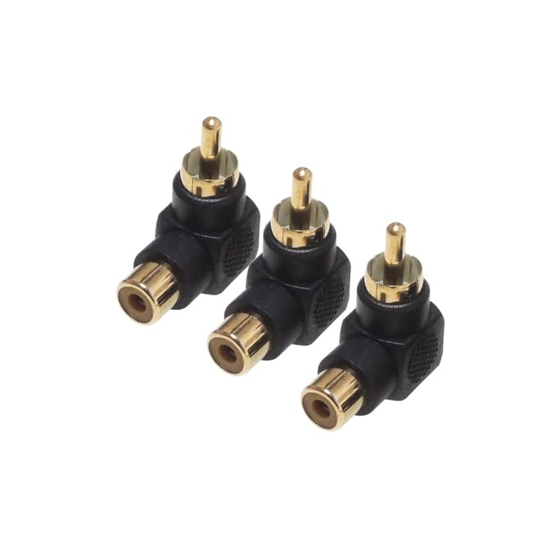 KAUMO RCA Plug Right Angle 90 Degree 90° 90° Gold