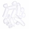 YTYKINOY 30pcs 2-3/8" Blank White Plastic DIY Easter Eggs