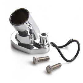 CarBole 45 degree Chrome Thermostat Housing Water Neck Compatible with Ford 260-302/351W
